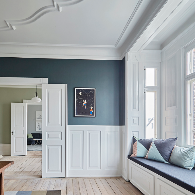 Renovering af herskabslejlighed med respekt for historie og æstetik